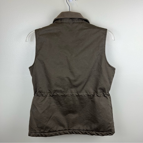 Liz Claiborne Women’s Green Utility Cargo Vest Size Medium Sleeveless Outdoor - Picture 2 of 9